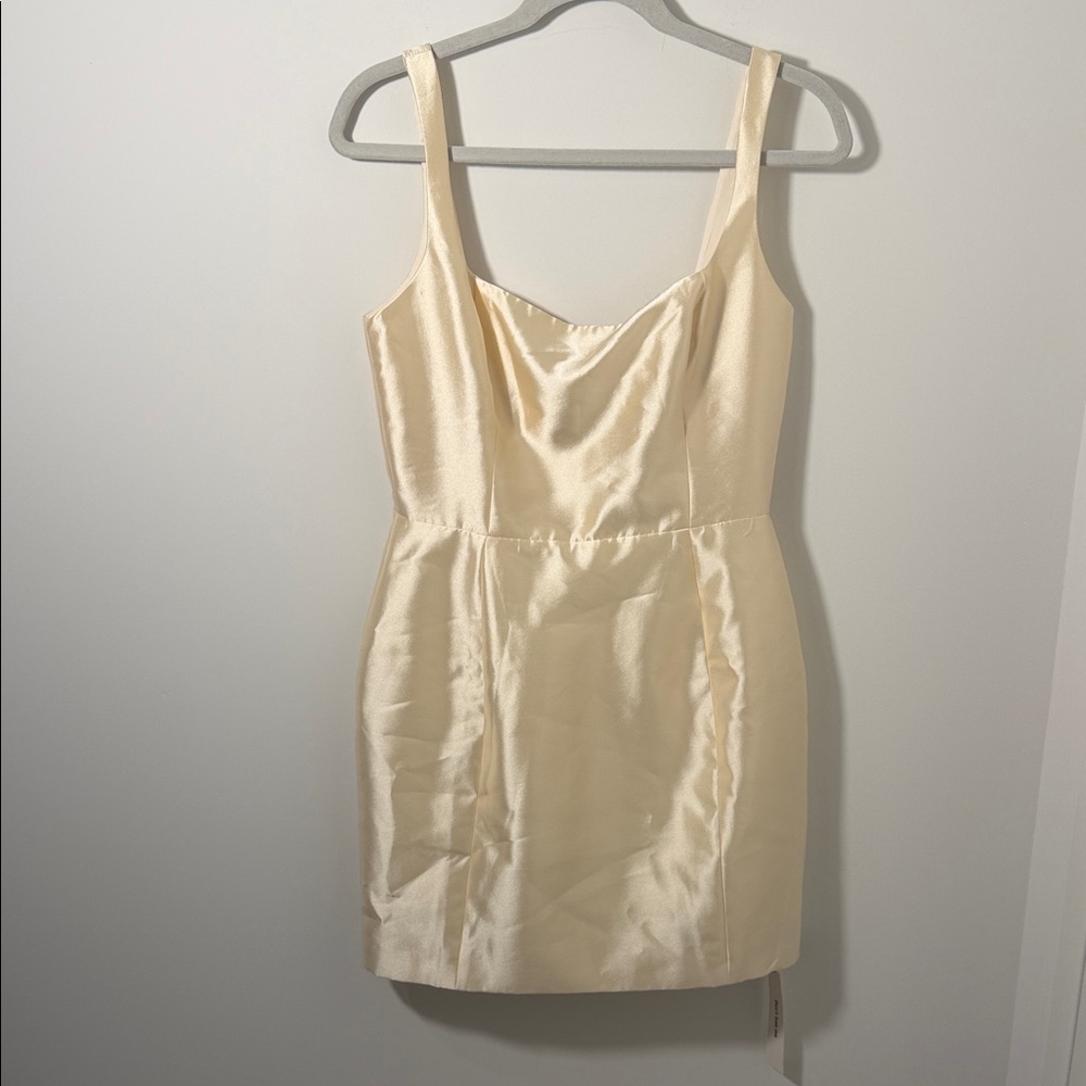 Reformation Cream Square-Neck Mini Dress - Picture 5 of 14